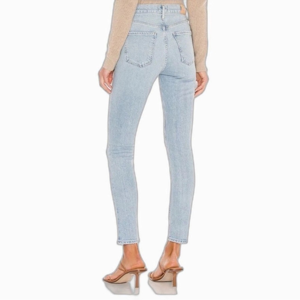 CITIZENS OF HUMANITY Olivia High Rise Light Wash Slim Straight Leg  Ankle Jeans - Picture 2 of 16